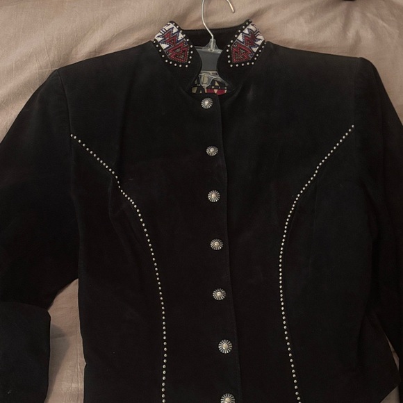 Tony Lama Jackets & Blazers - Tony Lama Black Studded Women's Blazer